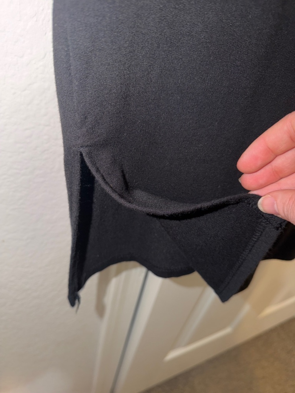 Time & Tru Classic Black Tie-Waist Dress - Picture 5 of 6
